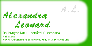 alexandra leonard business card